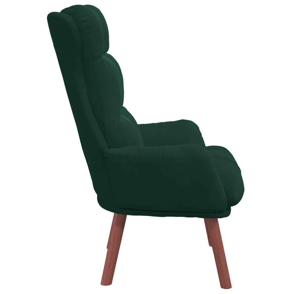 vidaXL fotel Ciemna zieleń 69 x 74 x 93 cm Aksamit