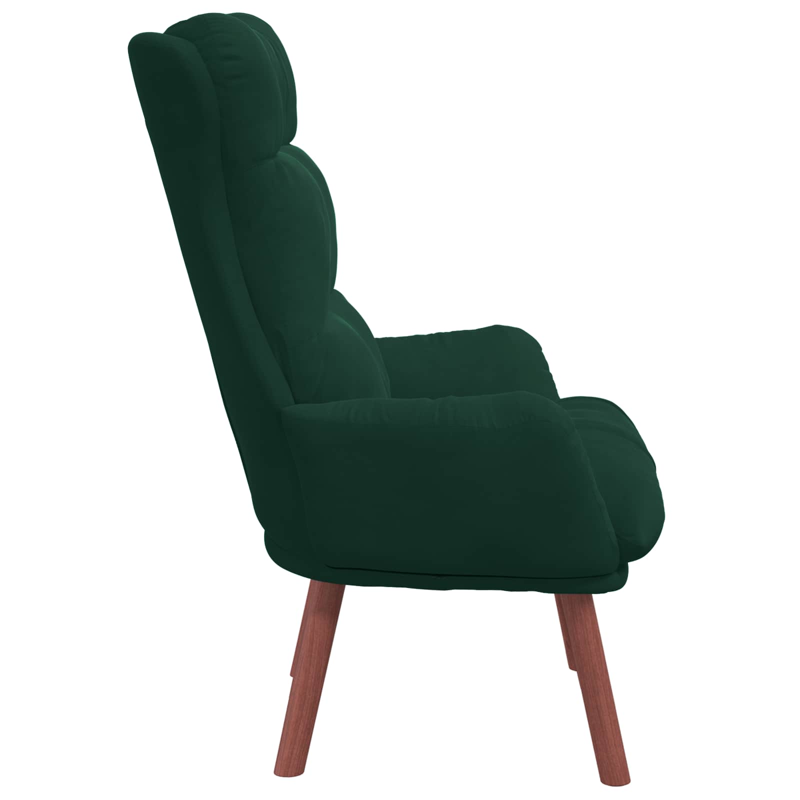 vidaXL fotel Ciemna zieleń 69 x 74 x 93 cm Aksamit