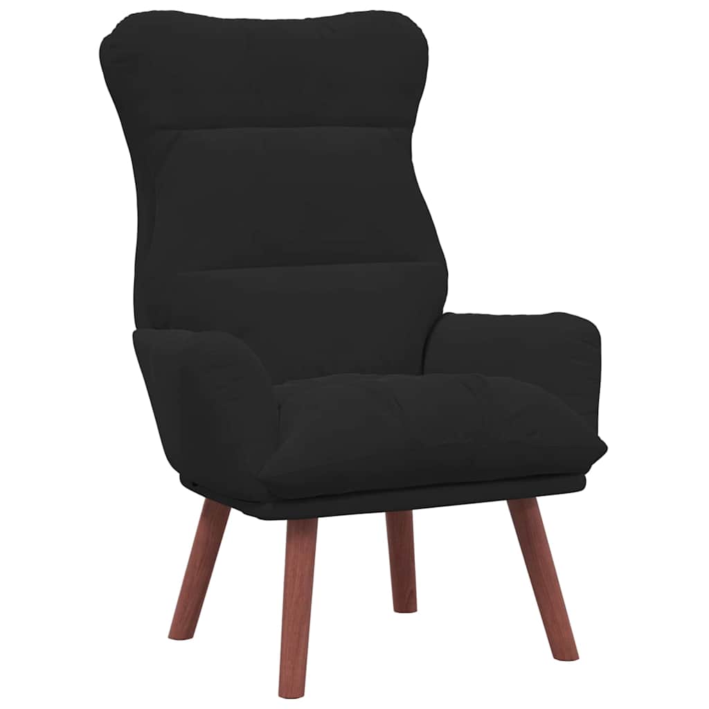 vidaXL fotel Czarny 69 x 74 x 93 cm Aksamit