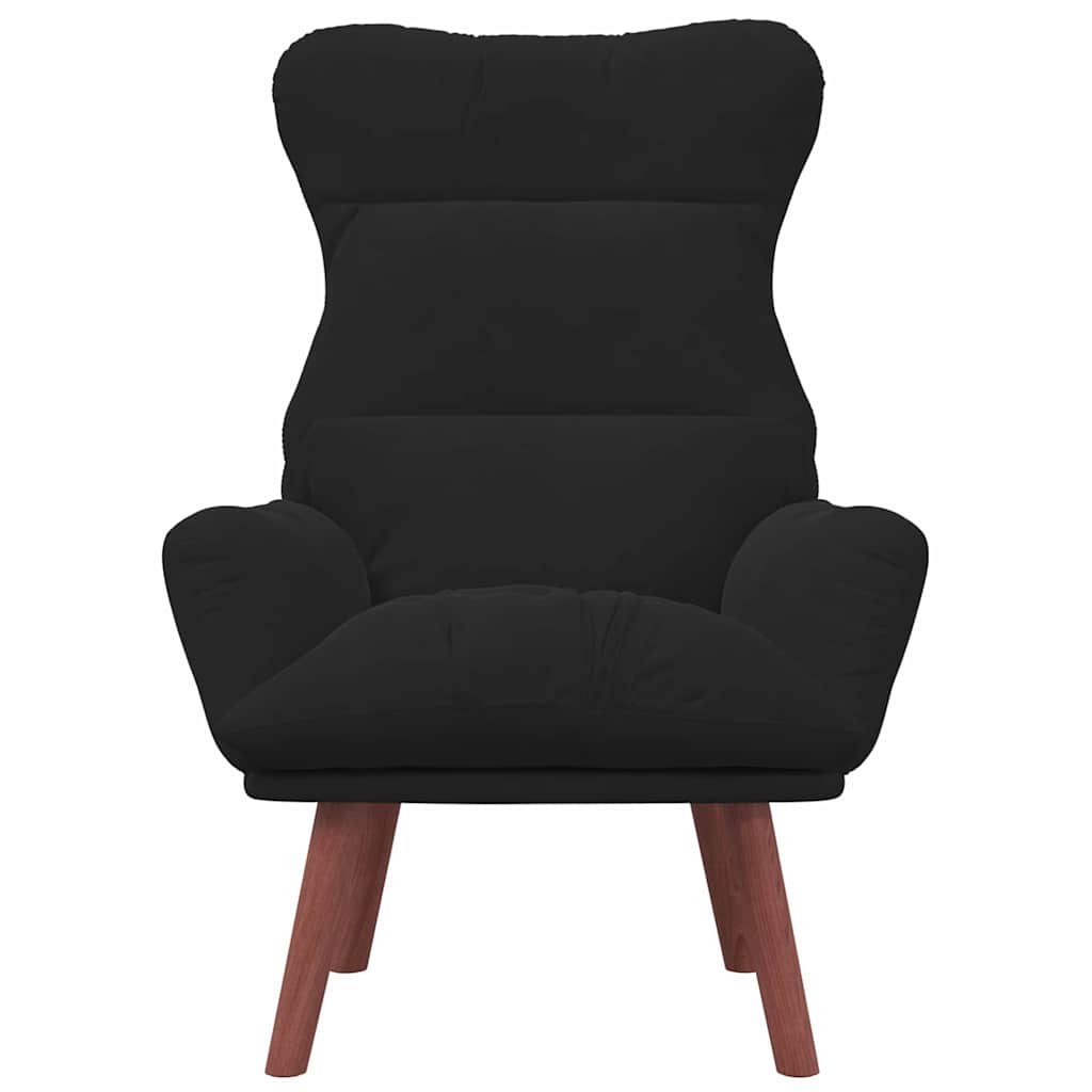 vidaXL fotel Czarny 69 x 74 x 93 cm Aksamit