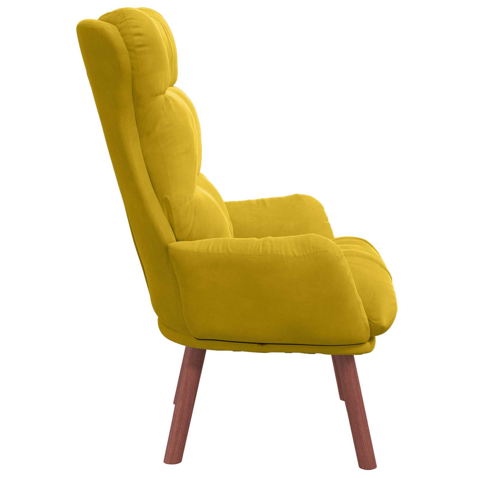 vidaXL fotel Żółty 69 x 74 x 93 cm Aksamit