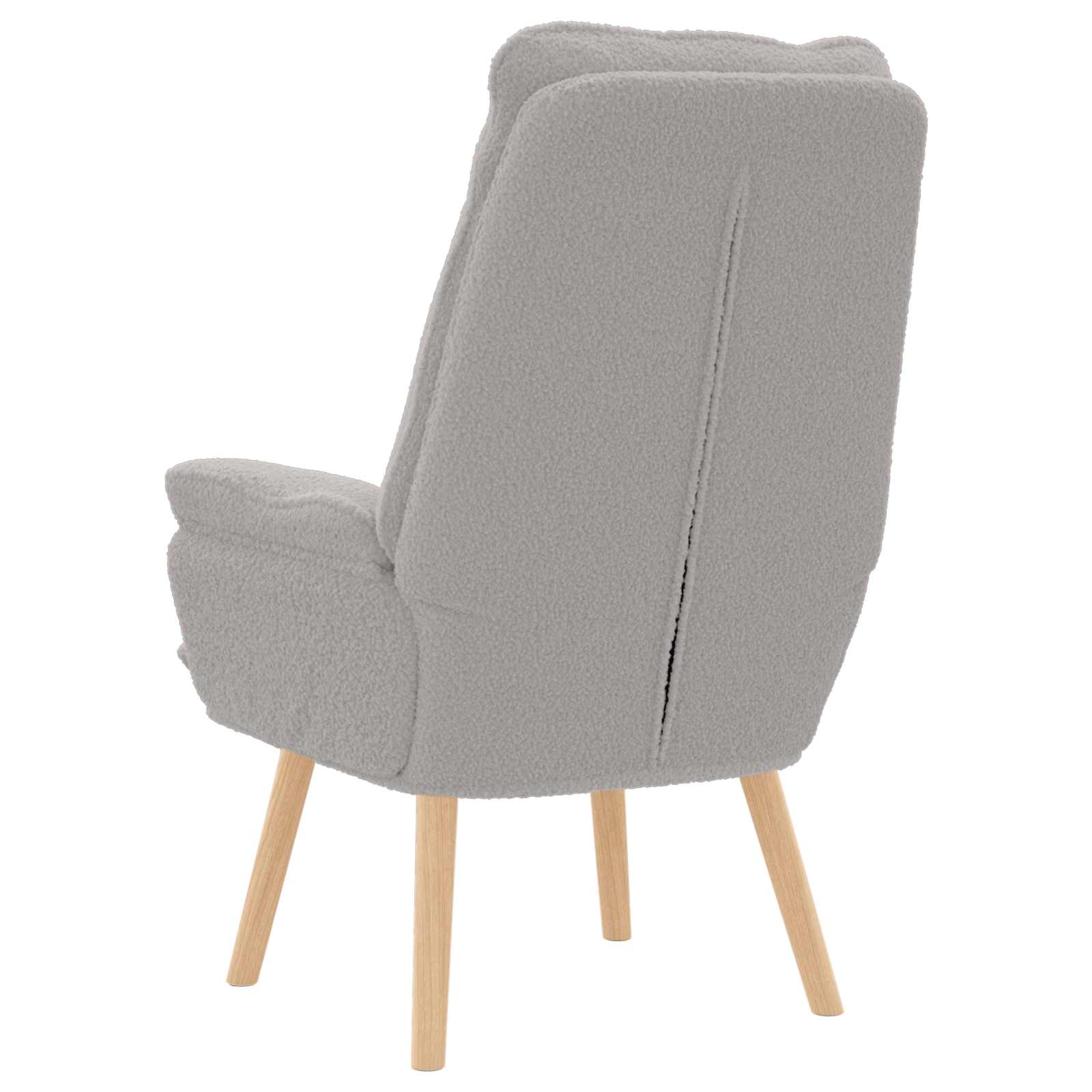 vidaXL fotel Jasnoszary 69 x 74 x 93 cm Tkanina sherpa