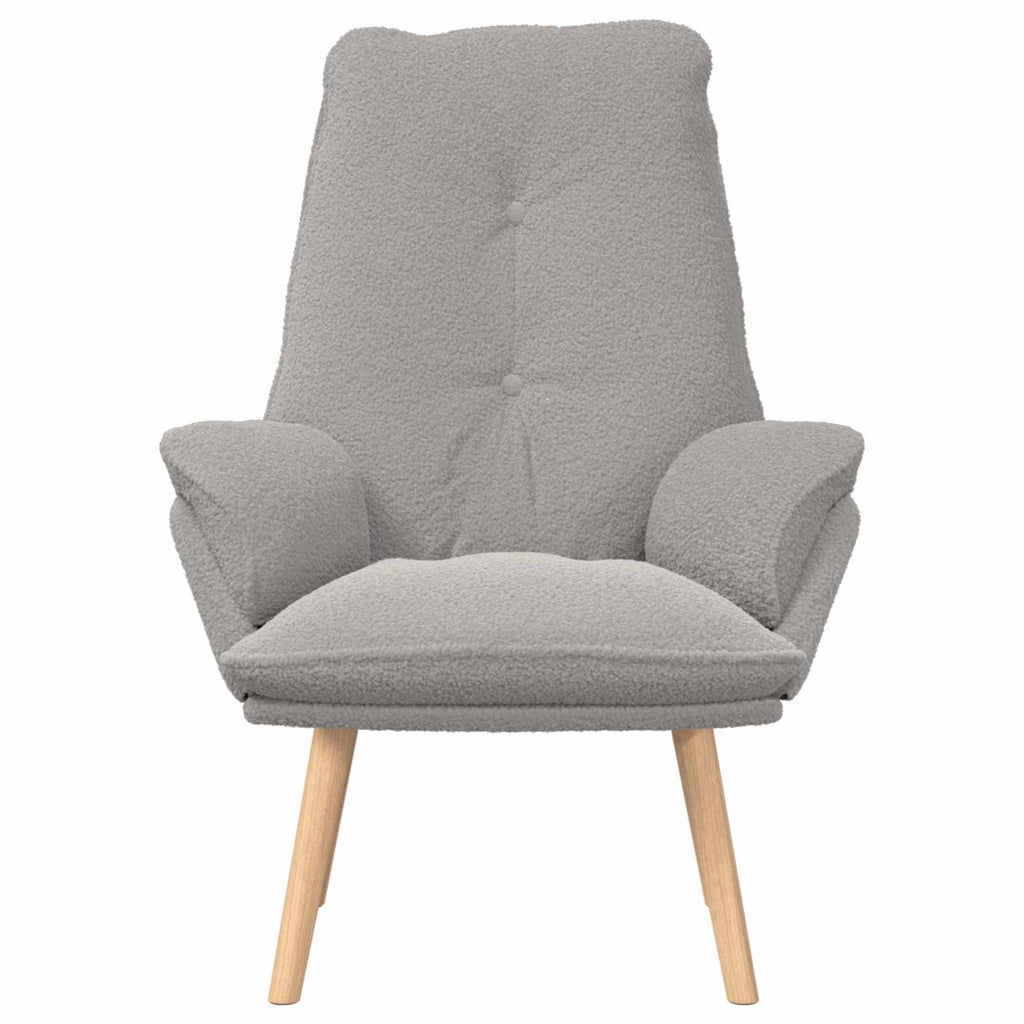 vidaXL fotel Jasnoszary 69 x 74 x 93 cm Tkanina sherpa
