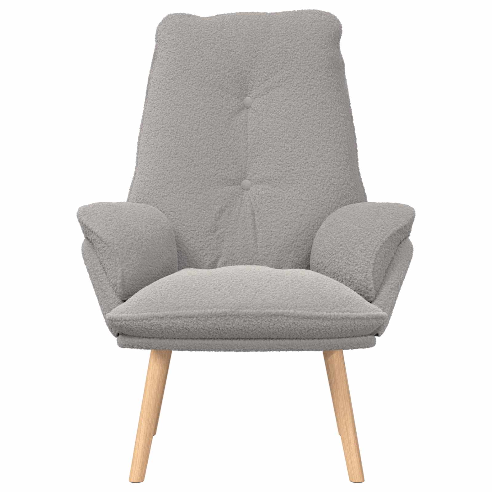 vidaXL fotel Jasnoszary 69 x 74 x 93 cm Tkanina sherpa