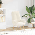 vidaXL fotel Kremowy 69 x 74 x 93 cm Tkanina sherpa