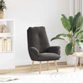 vidaXL fotel Ciemnoszary 69 x 74 x 93 cm Tkanina sherpa
