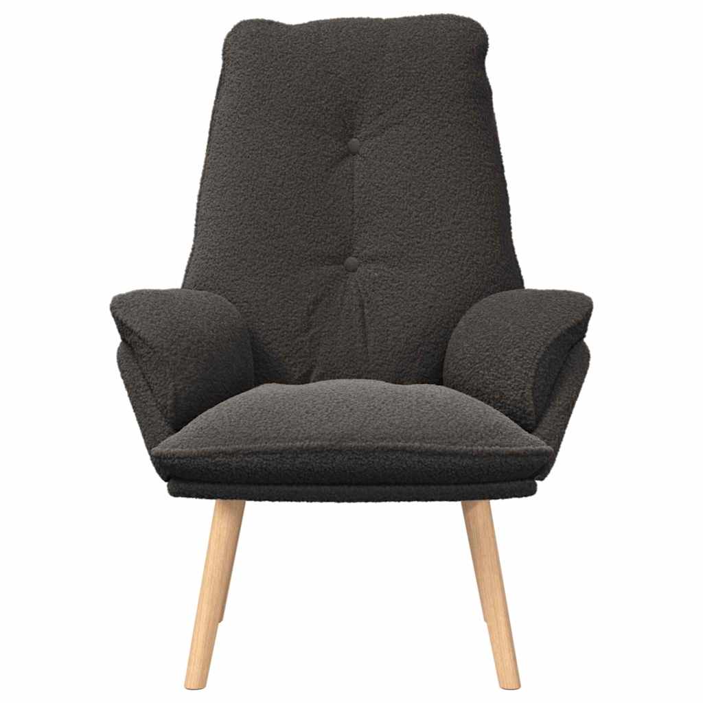 vidaXL fotel Ciemnoszary 69 x 74 x 93 cm Tkanina sherpa