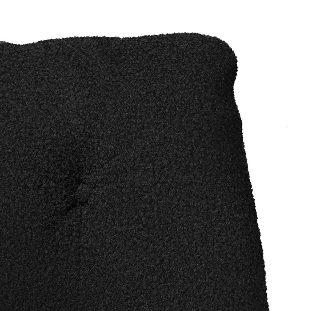 vidaXL fotel Czarny 69 x 74 x 93 cm Tkanina sherpa