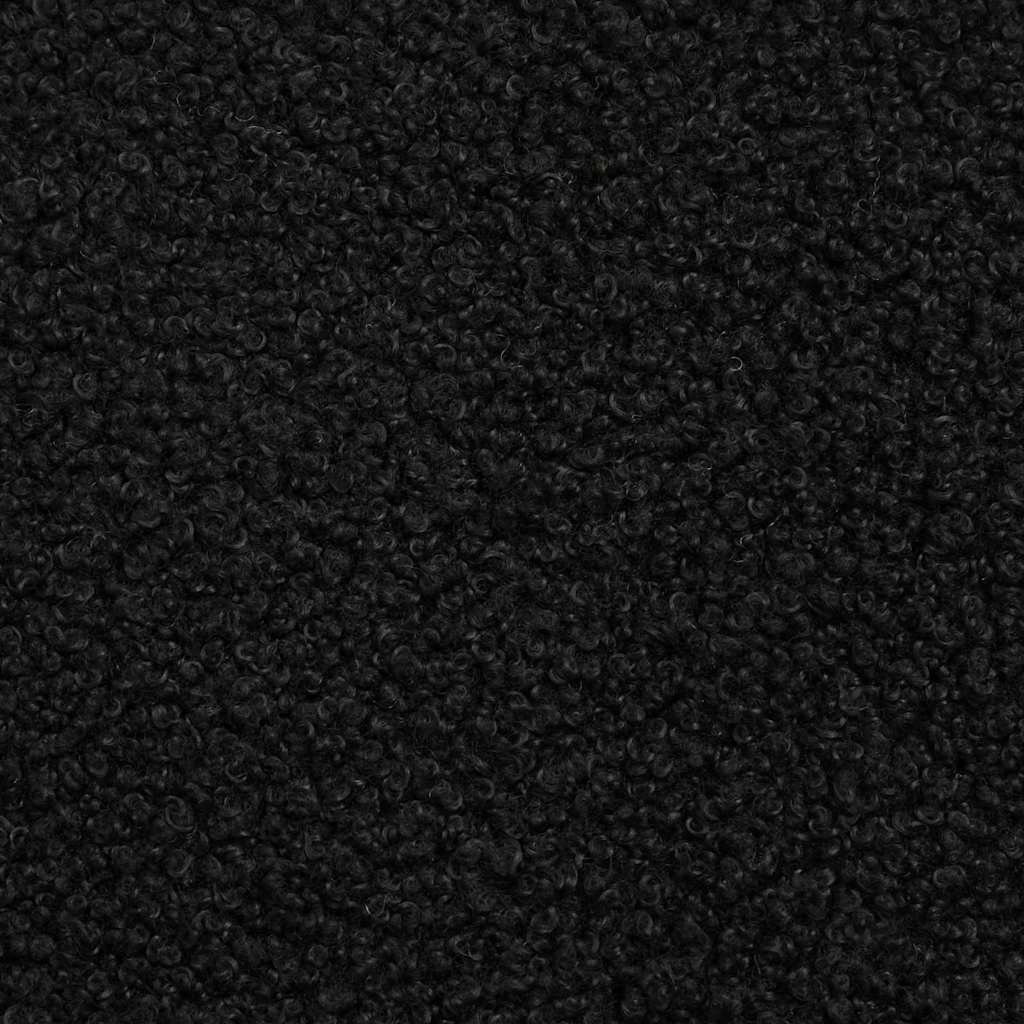 vidaXL fotel Czarny 69 x 74 x 93 cm Tkanina sherpa
