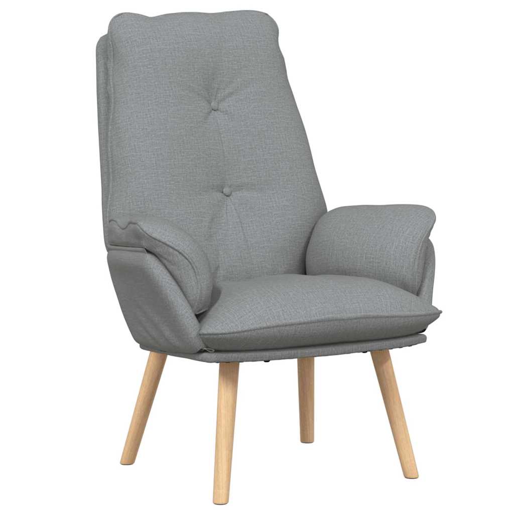vidaXL fotel Jasnoszary 69 x 74 x 93 cm Tkanina i sklejka