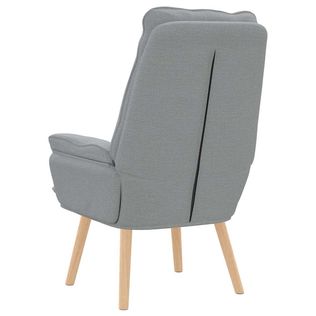 vidaXL fotel Jasnoszary 69 x 74 x 93 cm Tkanina i sklejka