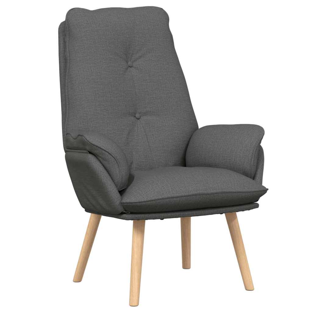 vidaXL fotel Ciemnoszary 69 x 74 x 93 cm Tkanina i sklejka