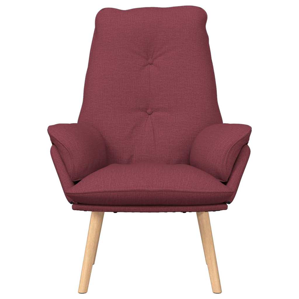 vidaXL fotel Czerwone wino 69 x 74 x 93 cm Tkanina i sklejka