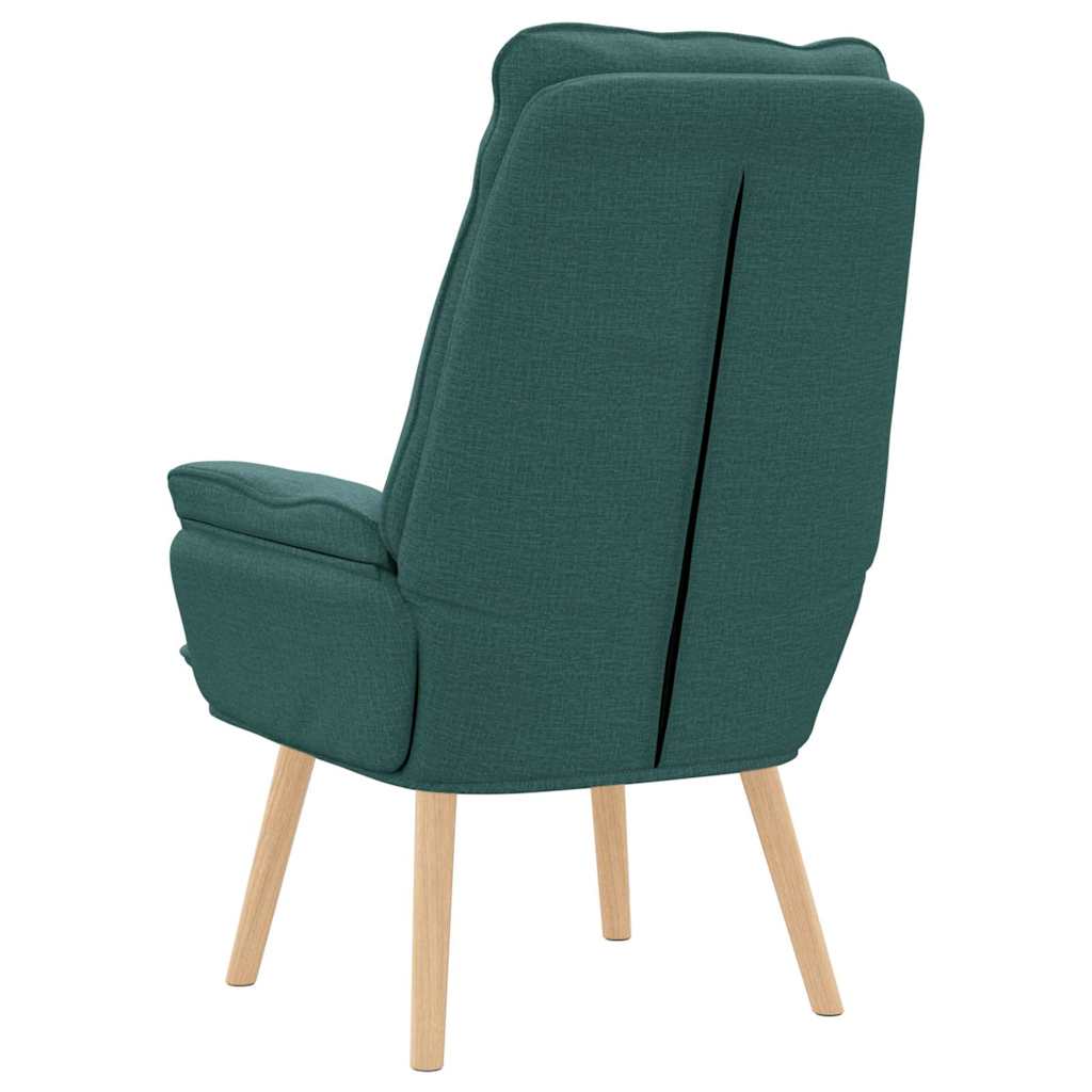 vidaXL fotel Ciemna zieleń 69 x 74 x 93 cm Tkanina i Sklejka