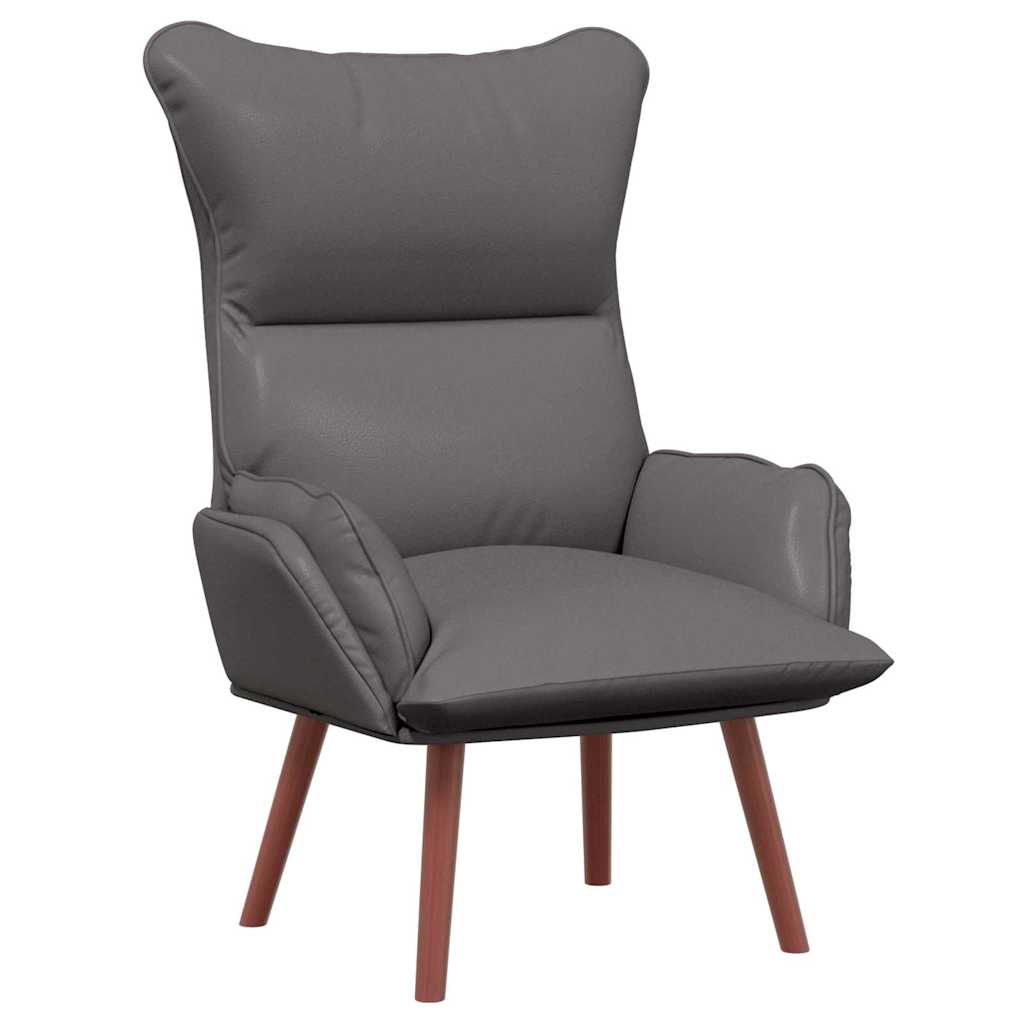 vidaXL fotel Szary 69 x 74 x 93 cm Sztuczna skóra