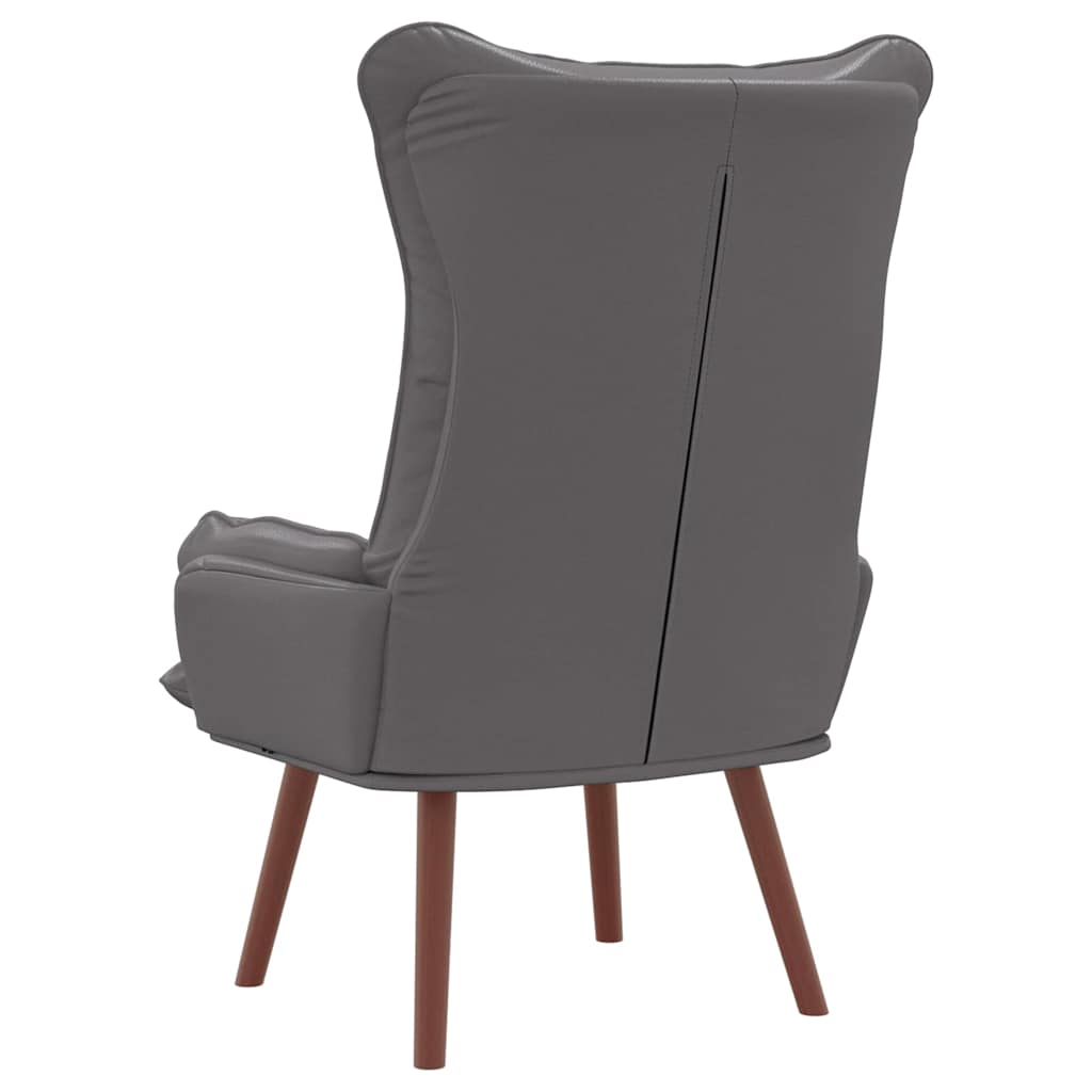 vidaXL fotel Szary 69 x 74 x 93 cm Sztuczna skóra