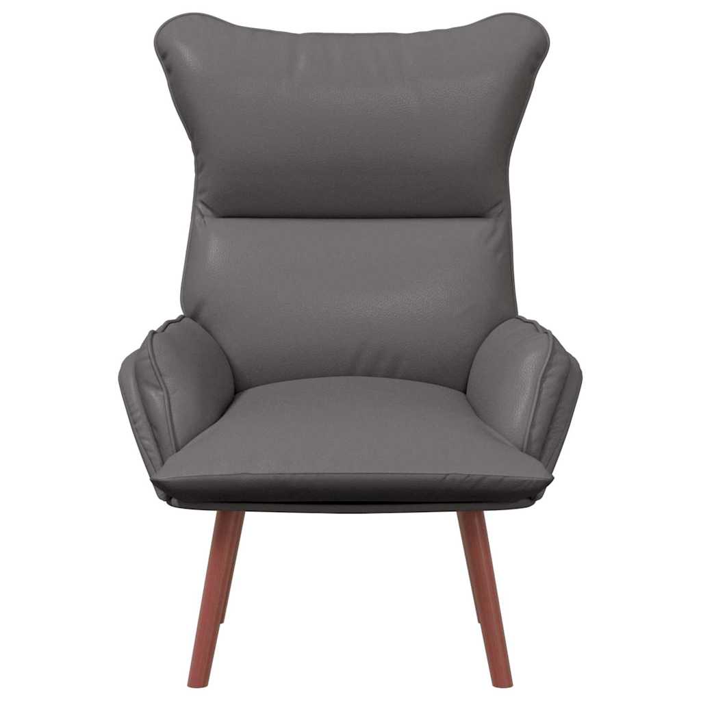 vidaXL fotel Szary 69 x 74 x 93 cm Sztuczna skóra