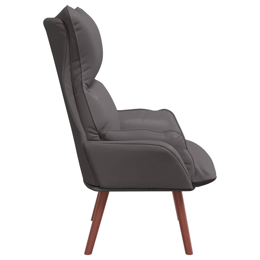 vidaXL fotel Szary 69 x 74 x 93 cm Sztuczna skóra