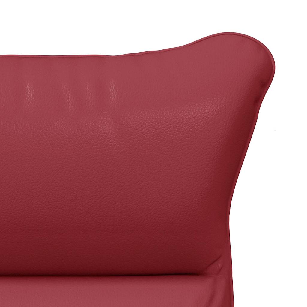 vidaXL fotel Czerwone wino 69 x 74 x 93 cm Sztuczna skóra