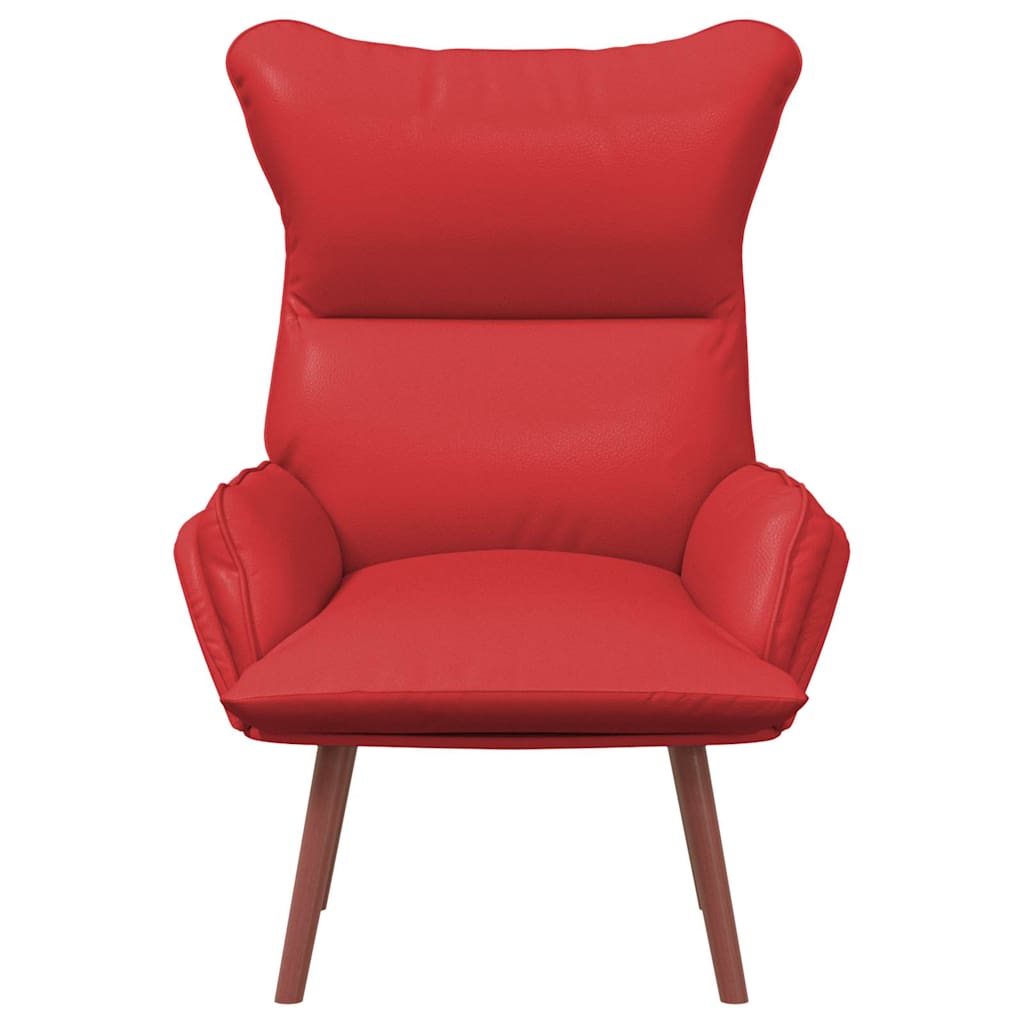 vidaXL fotel Czerwony 69 x 74 x 93 cm Sztuczna skóra