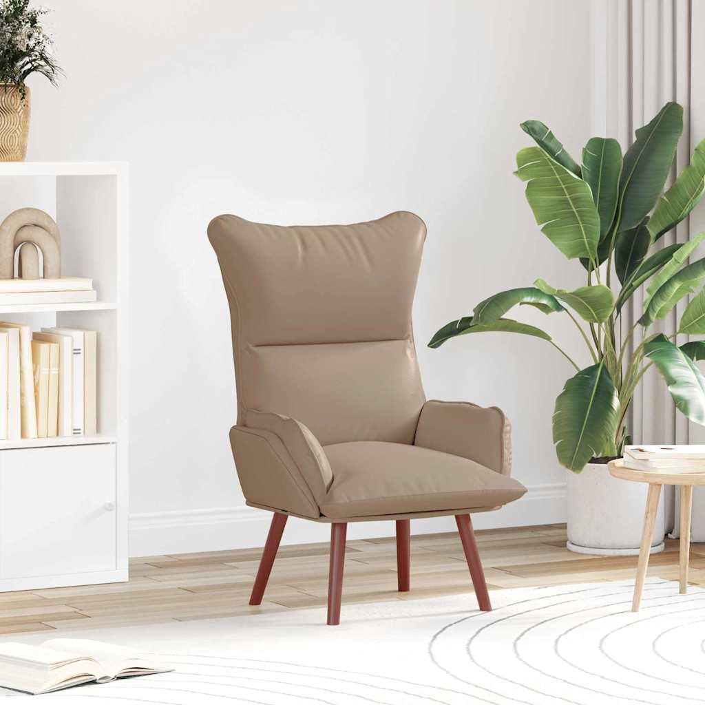 vidaXL fotel Cappuccino 69 x 74 x 93 cm Sztuczna skóra