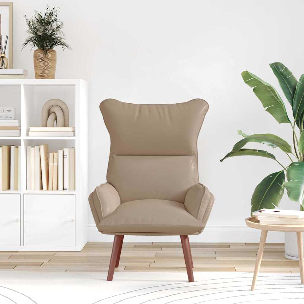 vidaXL fotel Cappuccino 69 x 74 x 93 cm Sztuczna skóra
