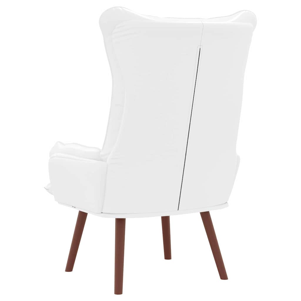 vidaXL fotel Biały 69 x 74 x 93 cm Sztuczna skóra