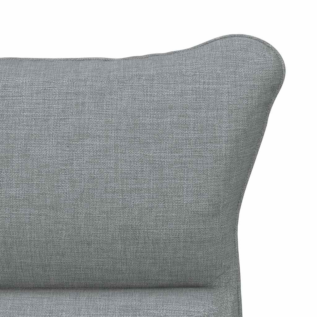 vidaXL fotel Jasnoszary 69 x 74 x 93 cm Tkanina i sklejka