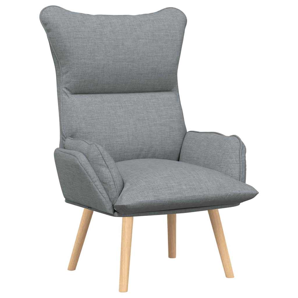 vidaXL fotel Jasnoszary 69 x 74 x 93 cm Tkanina i sklejka