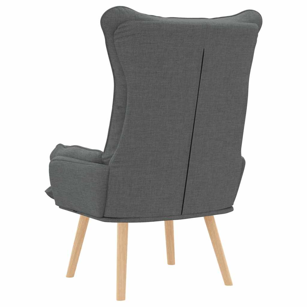 vidaXL fotel Ciemnoszary 69 x 74 x 93 cm Tkanina i sklejka