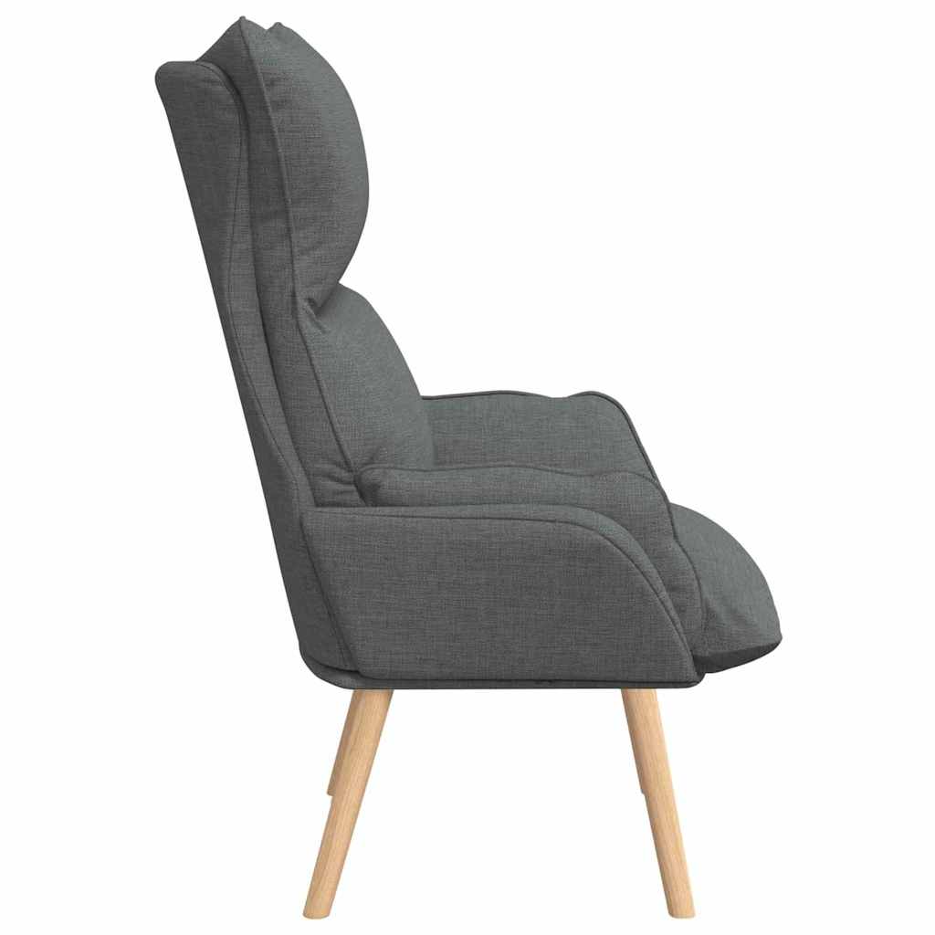 vidaXL fotel Ciemnoszary 69 x 74 x 93 cm Tkanina i sklejka