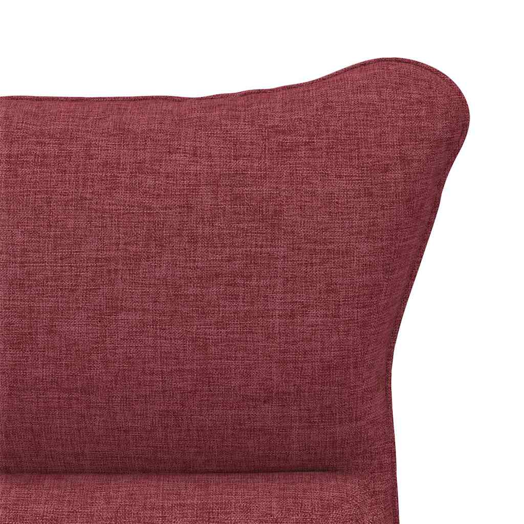vidaXL fotel Czerwone wino 69 x 74 x 93 cm Tkanina i sklejka