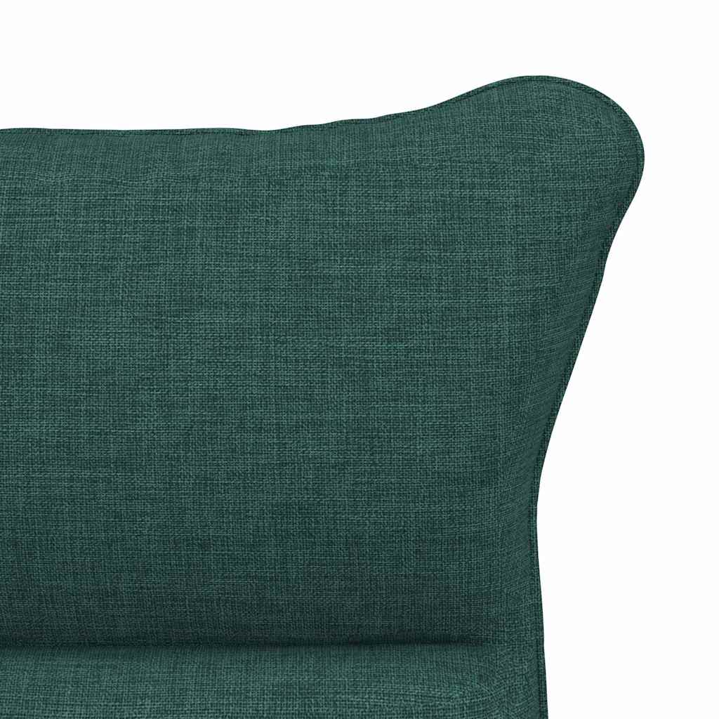 vidaXL fotel Ciemna zieleń 69 x 74 x 93 cm Tkanina i sklejka