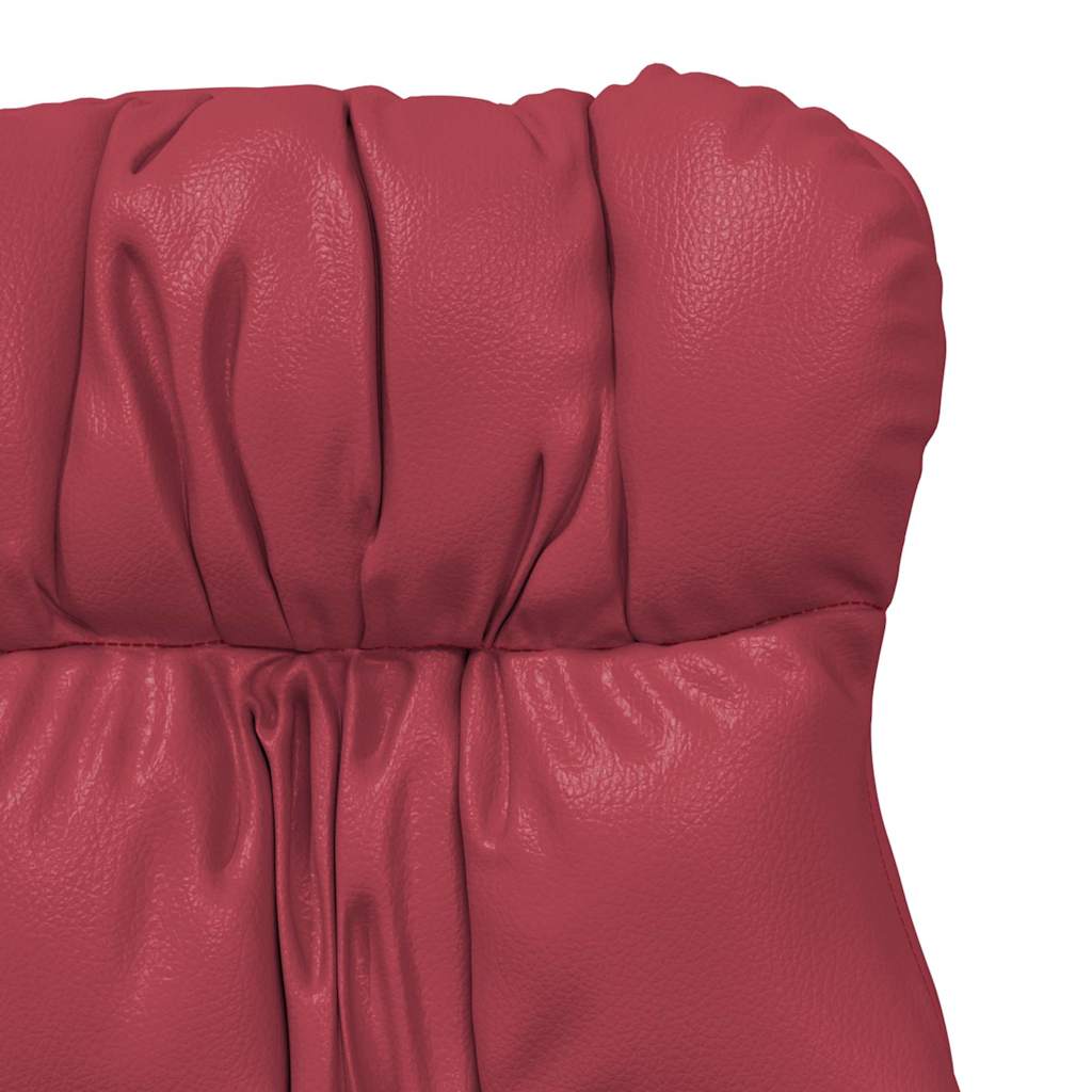 vidaXL fotel Czerwone wino 69 x 74 x 93 cm Sztuczna skóra
