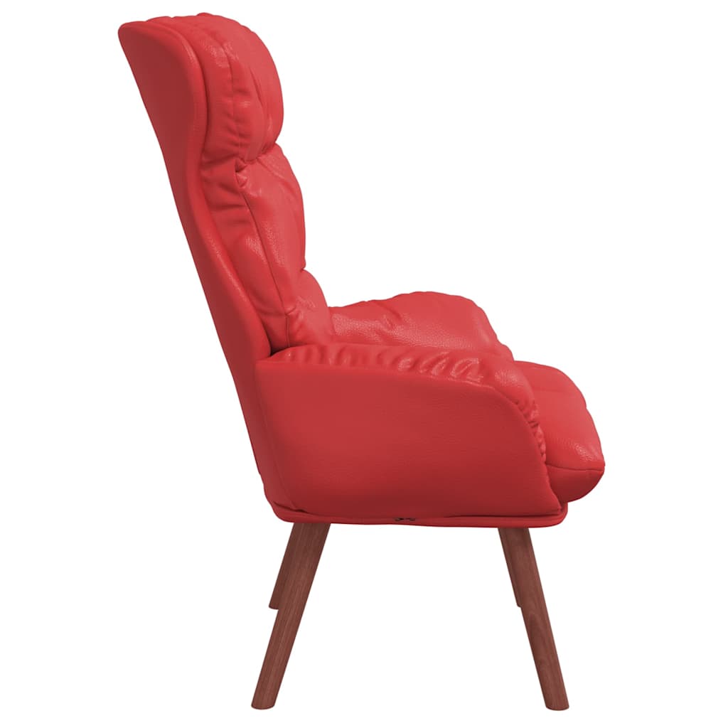 vidaXL fotel Czerwony 69 x 74 x 93 cm Sztuczna skóra