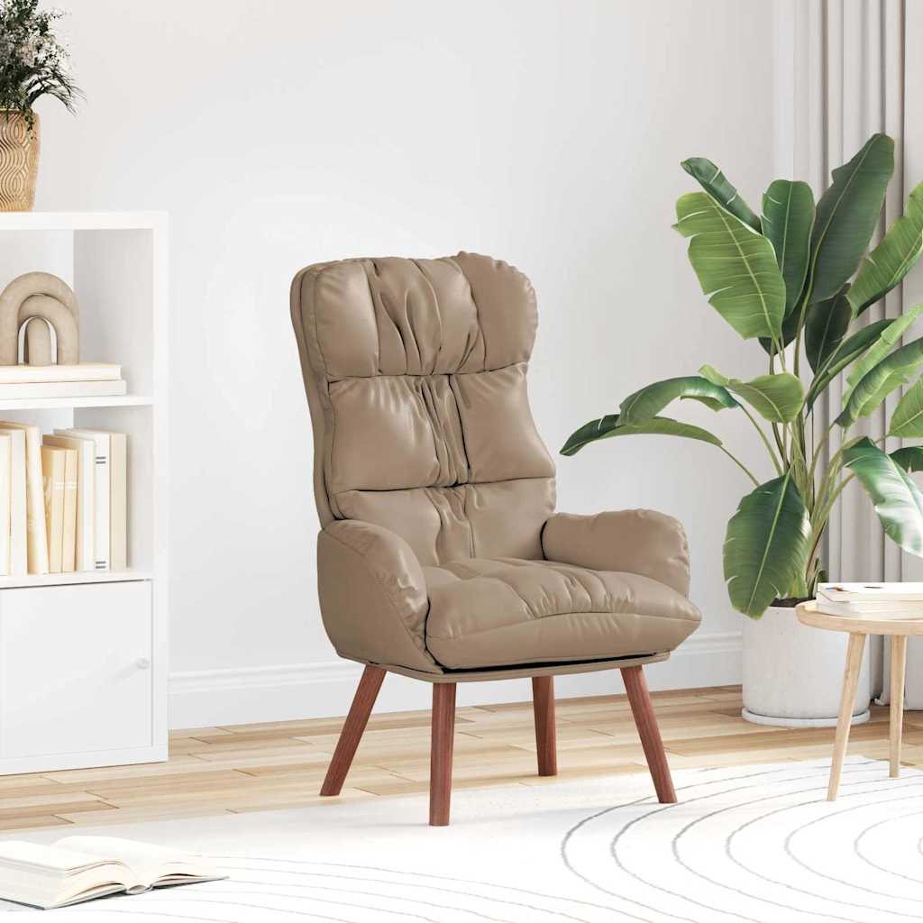 vidaXL fotel Cappuccino 69 x 74 x 93 cm Sztuczna skóra