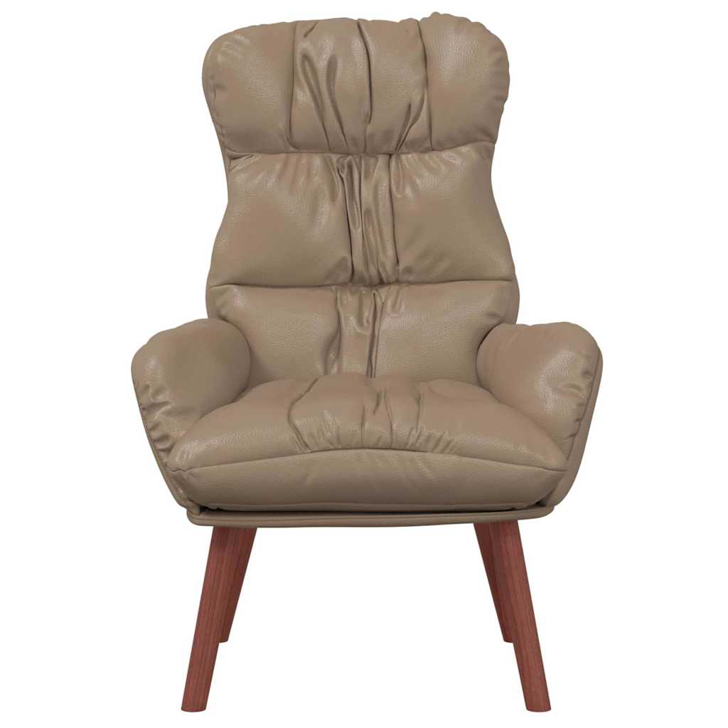 vidaXL fotel Cappuccino 69 x 74 x 93 cm Sztuczna skóra
