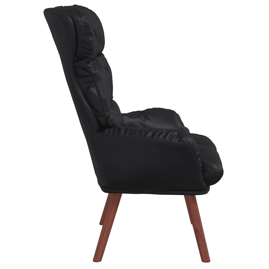vidaXL fotel Czarny 69 x 74 x 93 cm Sztuczna skóra