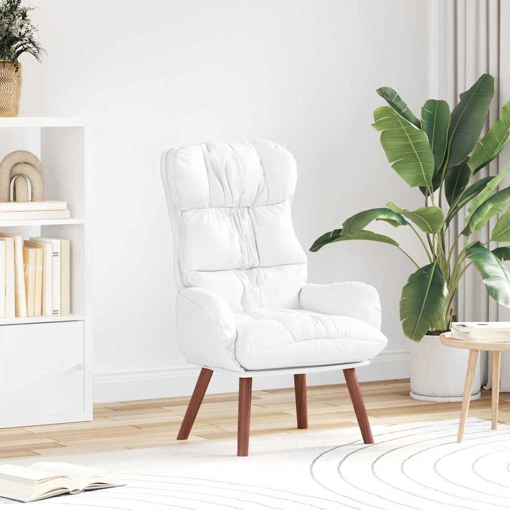vidaXL fotel Biały 69 x 74 x 93 cm Sztuczna skóra