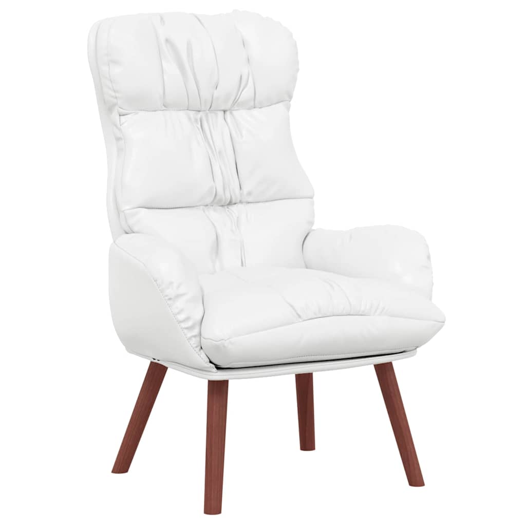 vidaXL fotel Biały 69 x 74 x 93 cm Sztuczna skóra
