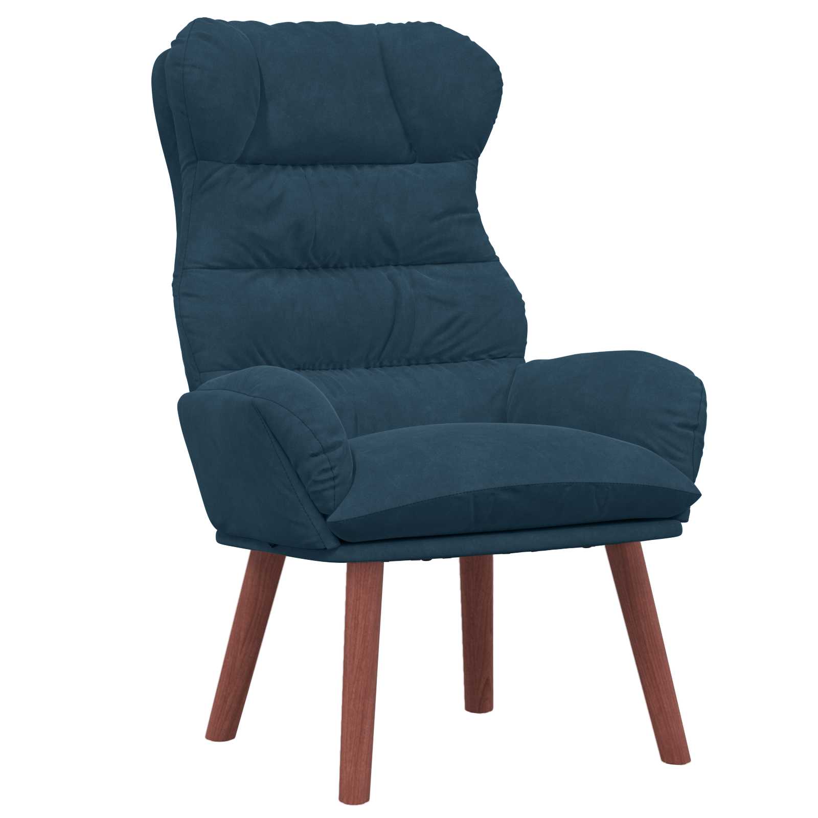 vidaXL fotel Niebieski 69 x 74 x 93 cm Aksamit