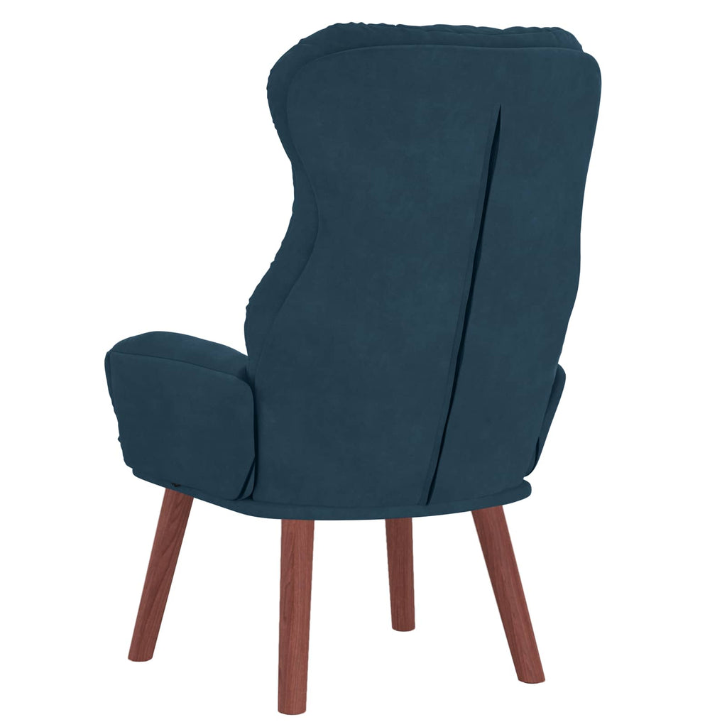 vidaXL fotel Niebieski 69 x 74 x 93 cm Aksamit