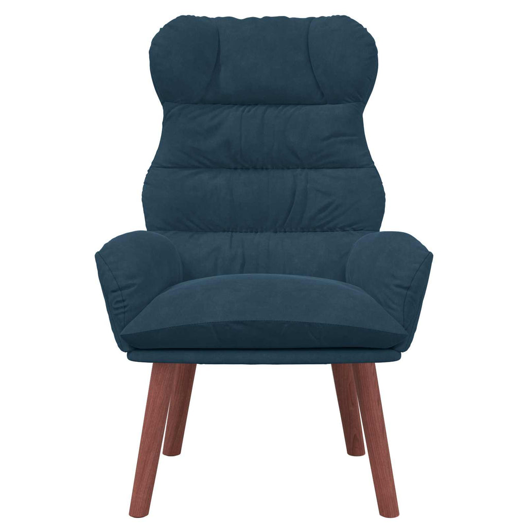 vidaXL fotel Niebieski 69 x 74 x 93 cm Aksamit