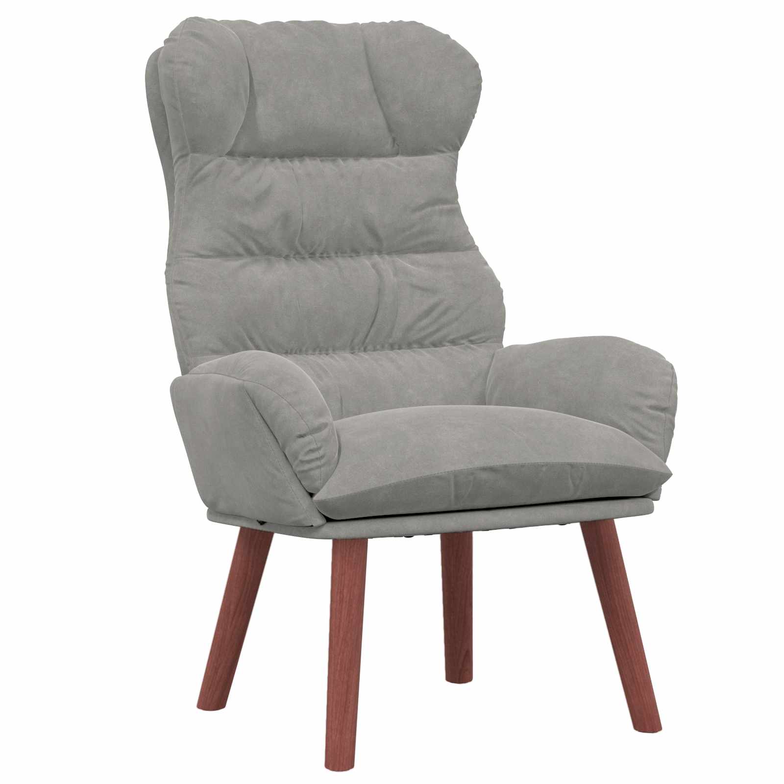 vidaXL fotel Jasnoszary 69 x 74 x 93 cm Aksamit