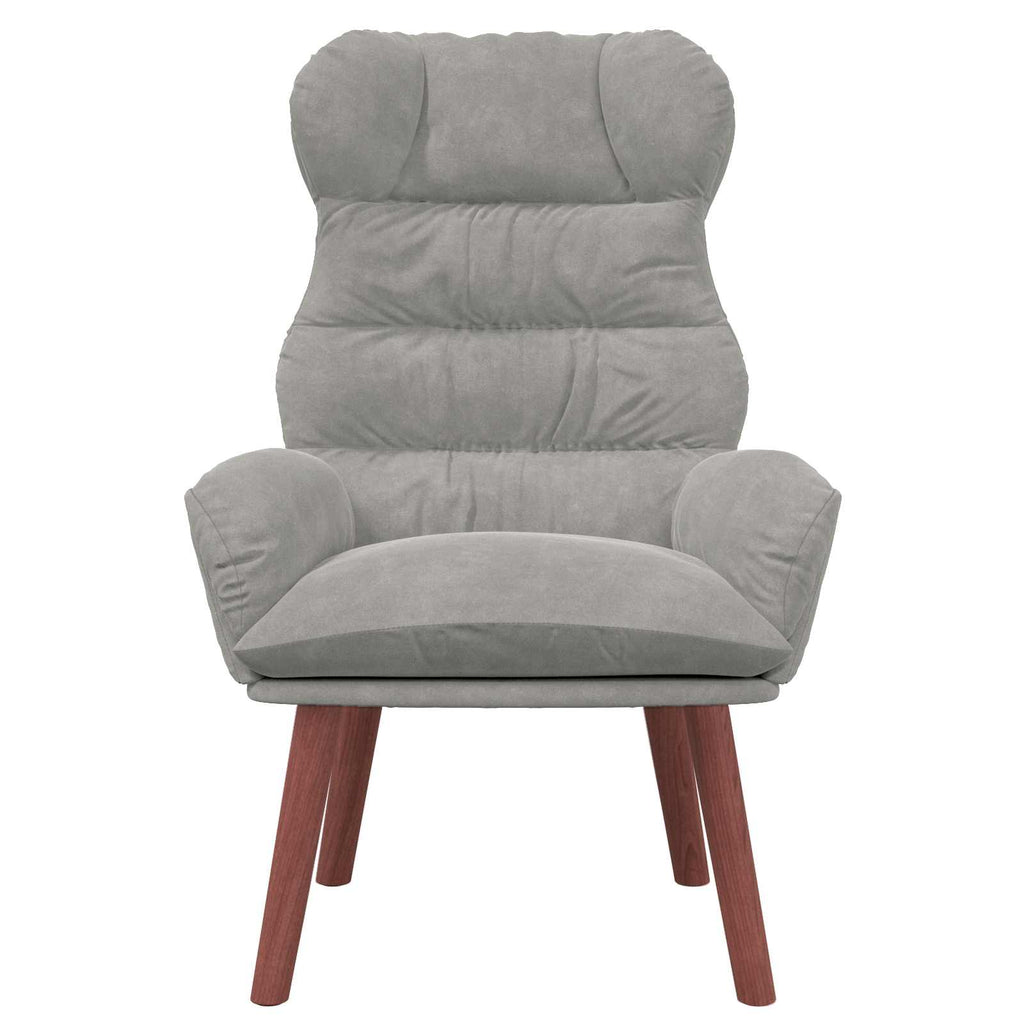vidaXL fotel Jasnoszary 69 x 74 x 93 cm Aksamit