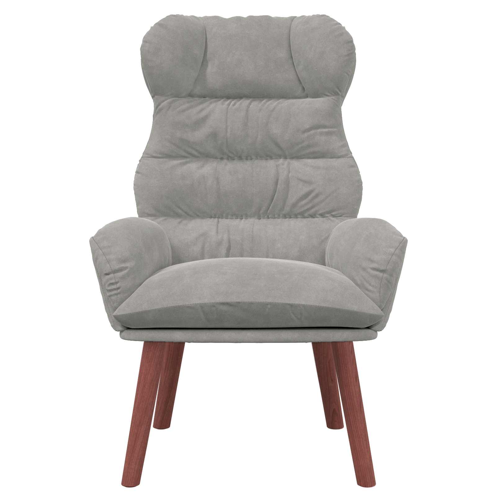 vidaXL fotel Jasnoszary 69 x 74 x 93 cm Aksamit