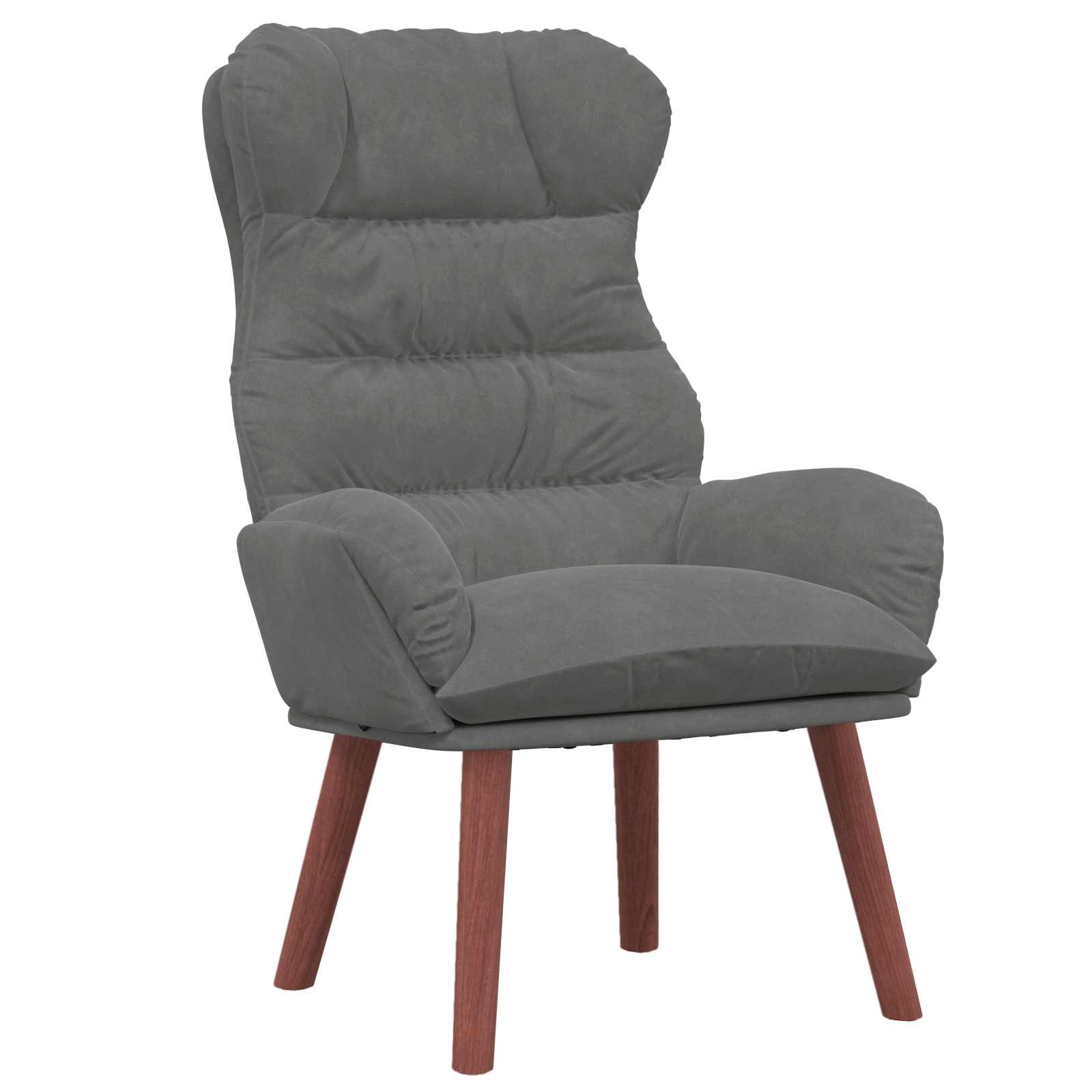 vidaXL fotel Ciemnoszary 69 x 74 x 93 cm Aksamit