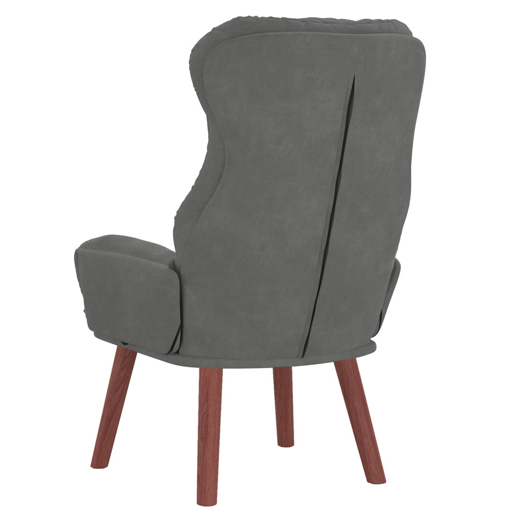 vidaXL fotel Ciemnoszary 69 x 74 x 93 cm Aksamit