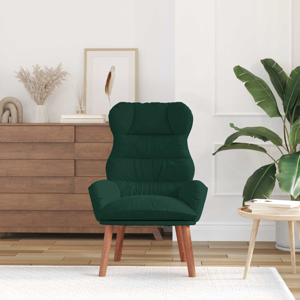 vidaXL fotel Ciemna zieleń 69 x 74 x 93 cm Aksamit