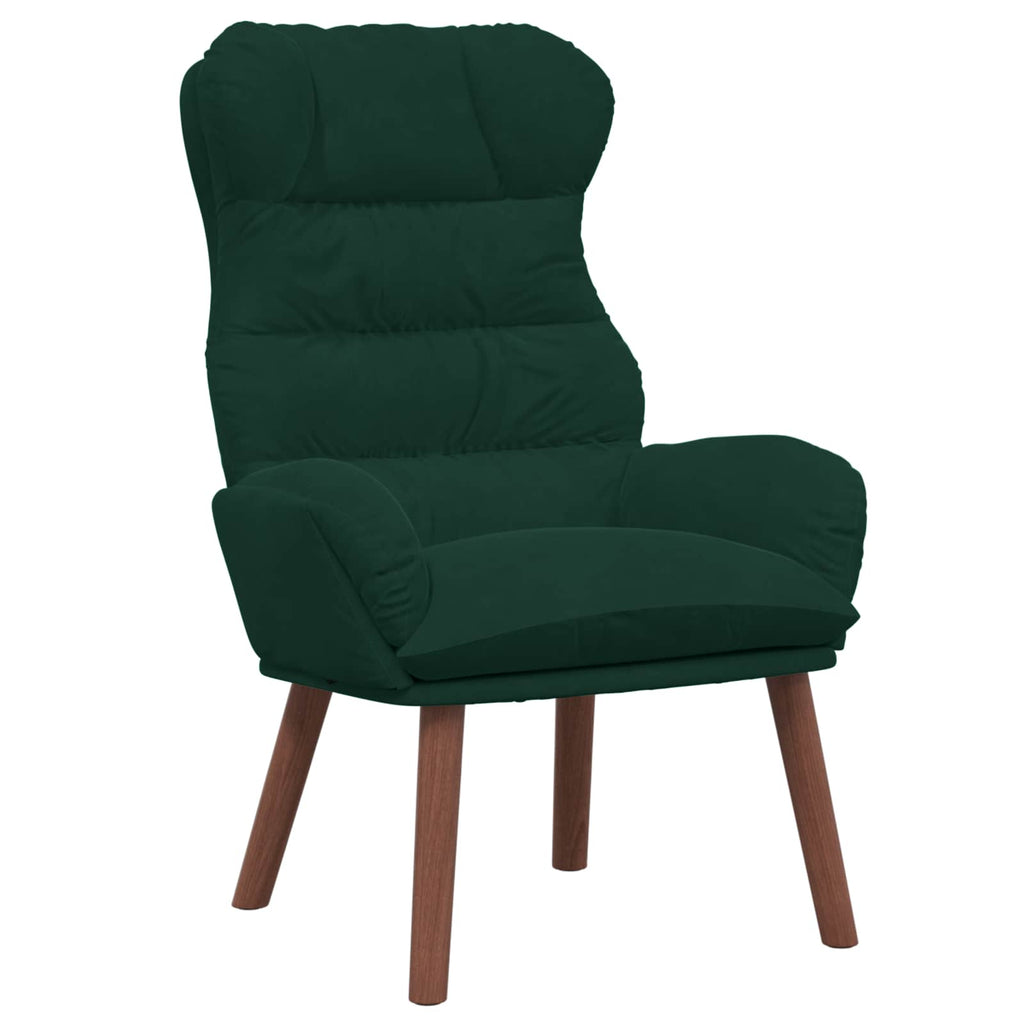 vidaXL fotel Ciemna zieleń 69 x 74 x 93 cm Aksamit